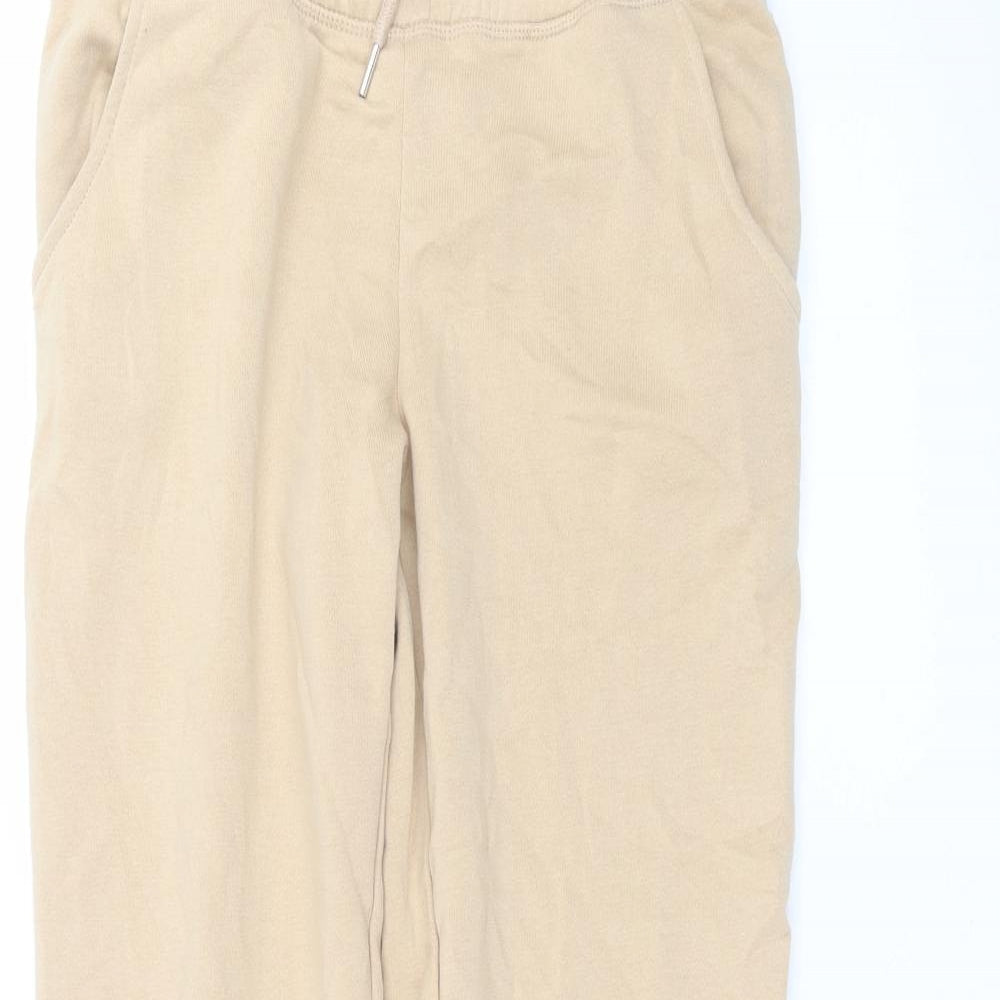 Primark Womens Brown  Cotton Sweatpants Trousers Size XS L27 in Regular