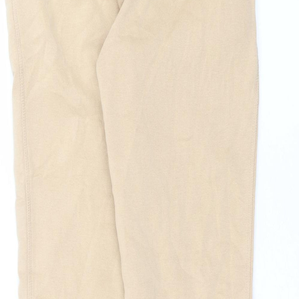 Primark Womens Brown  Cotton Sweatpants Trousers Size XS L27 in Regular