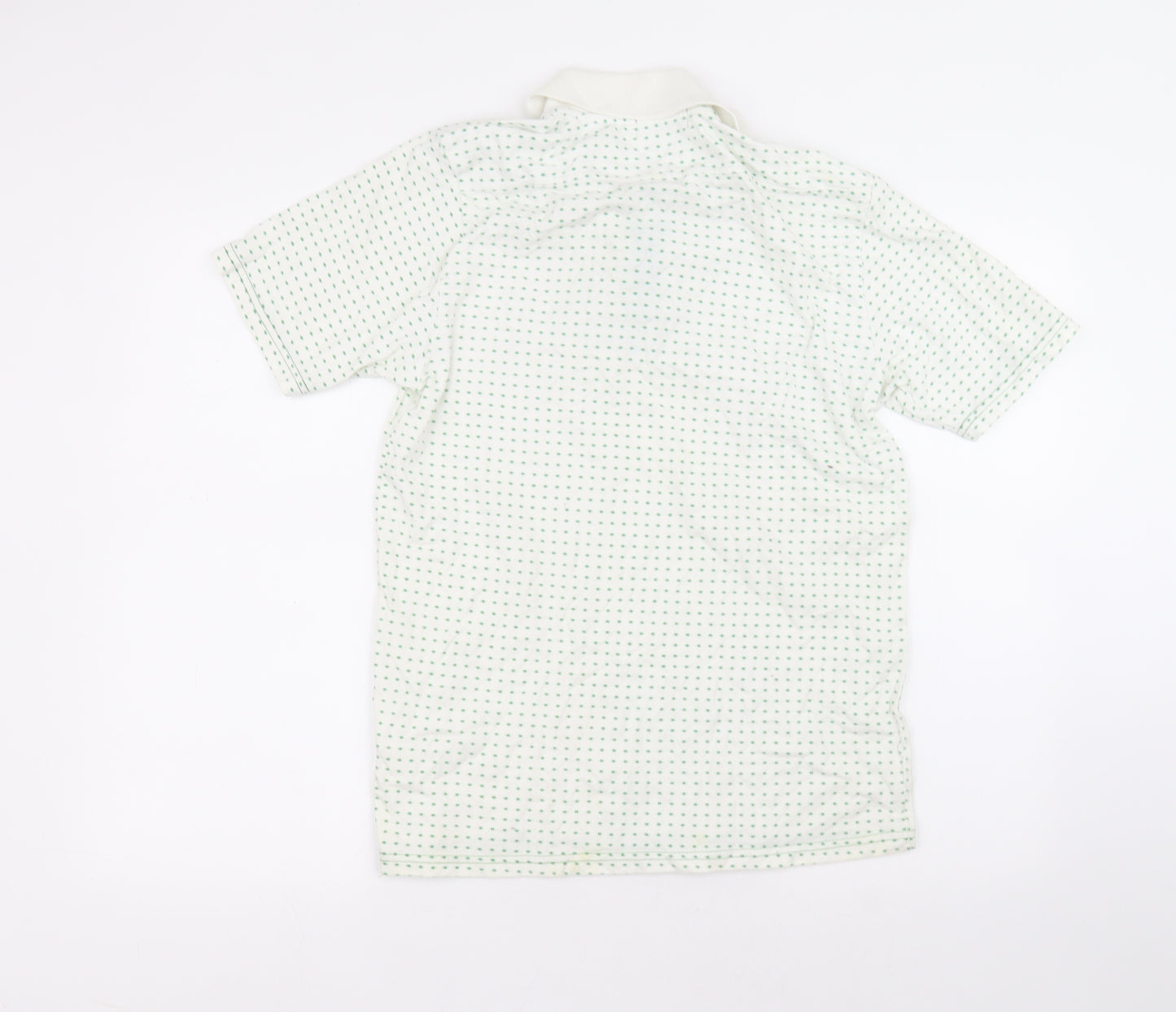 Topman Mens White  Cotton  Polo Size L Collared