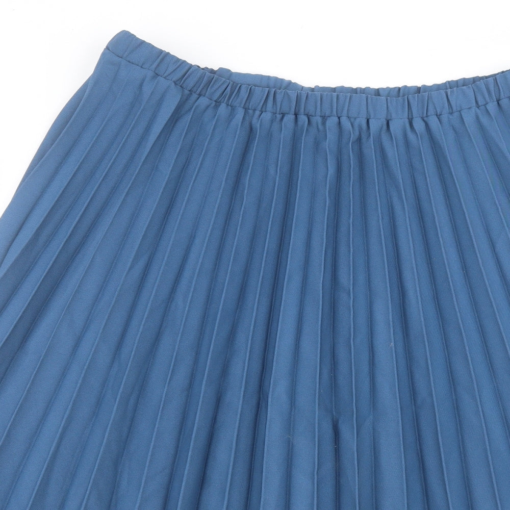 Damart Womens Blue  Polyester A-Line Skirt Size 22