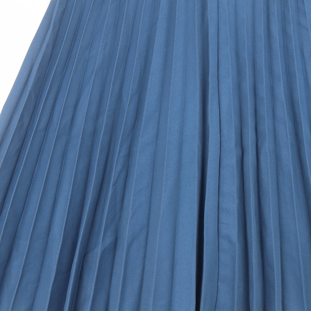 Damart Womens Blue  Polyester A-Line Skirt Size 22