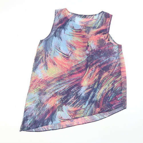 Wallis Womens Multicoloured  Polyester Basic T-Shirt Size 18 Round Neck