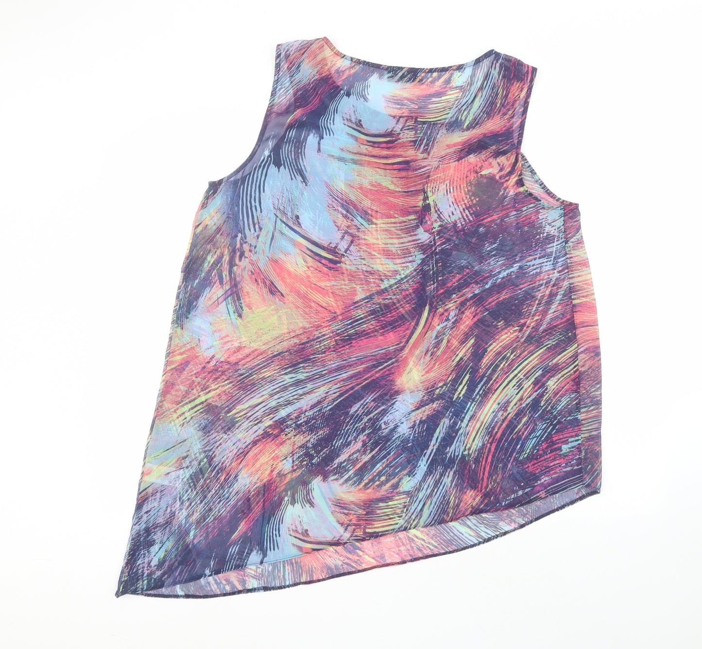 Wallis Womens Multicoloured  Polyester Basic T-Shirt Size 18 Round Neck