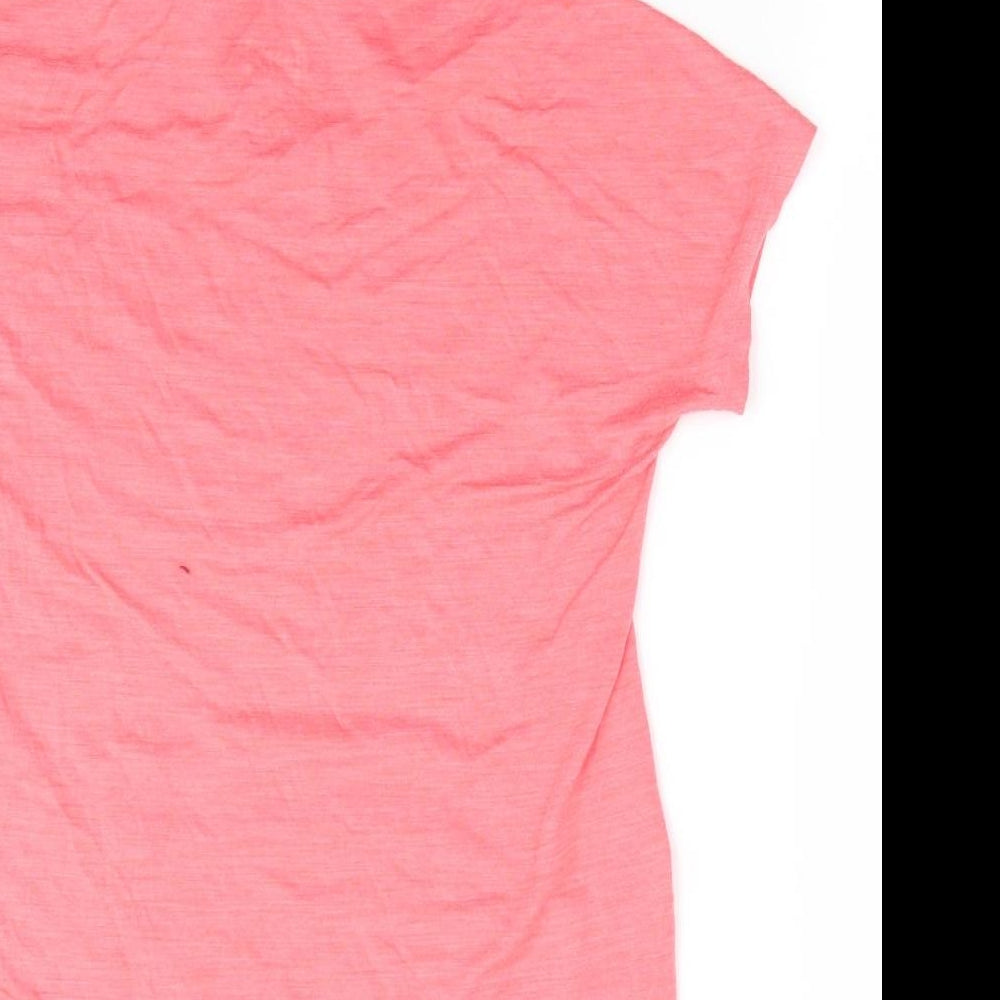 SN Super Natural Womens Orange   Tunic T-Shirt Size M High Neck