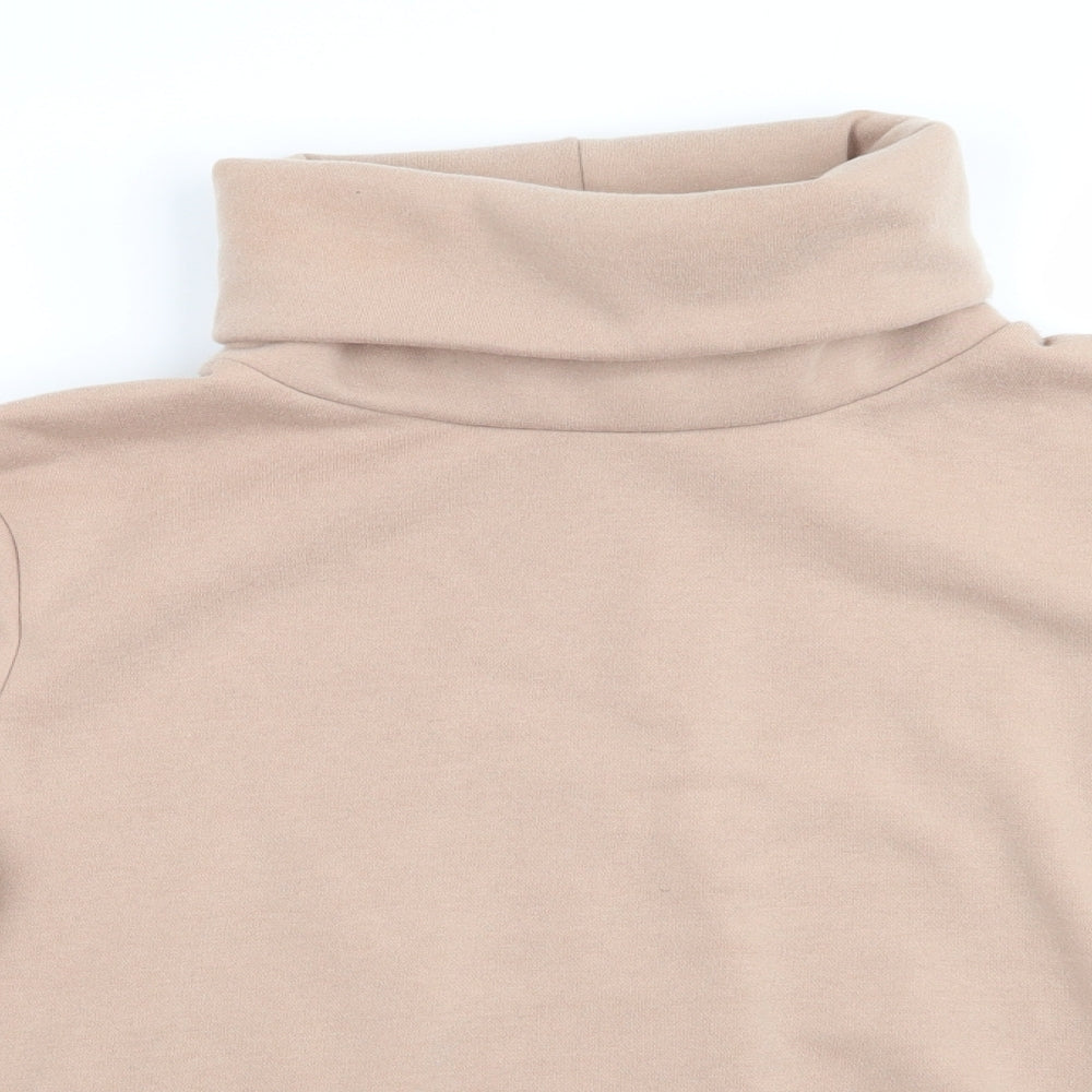 Peacocks Womens Beige  Polyester Pullover Sweatshirt Size M