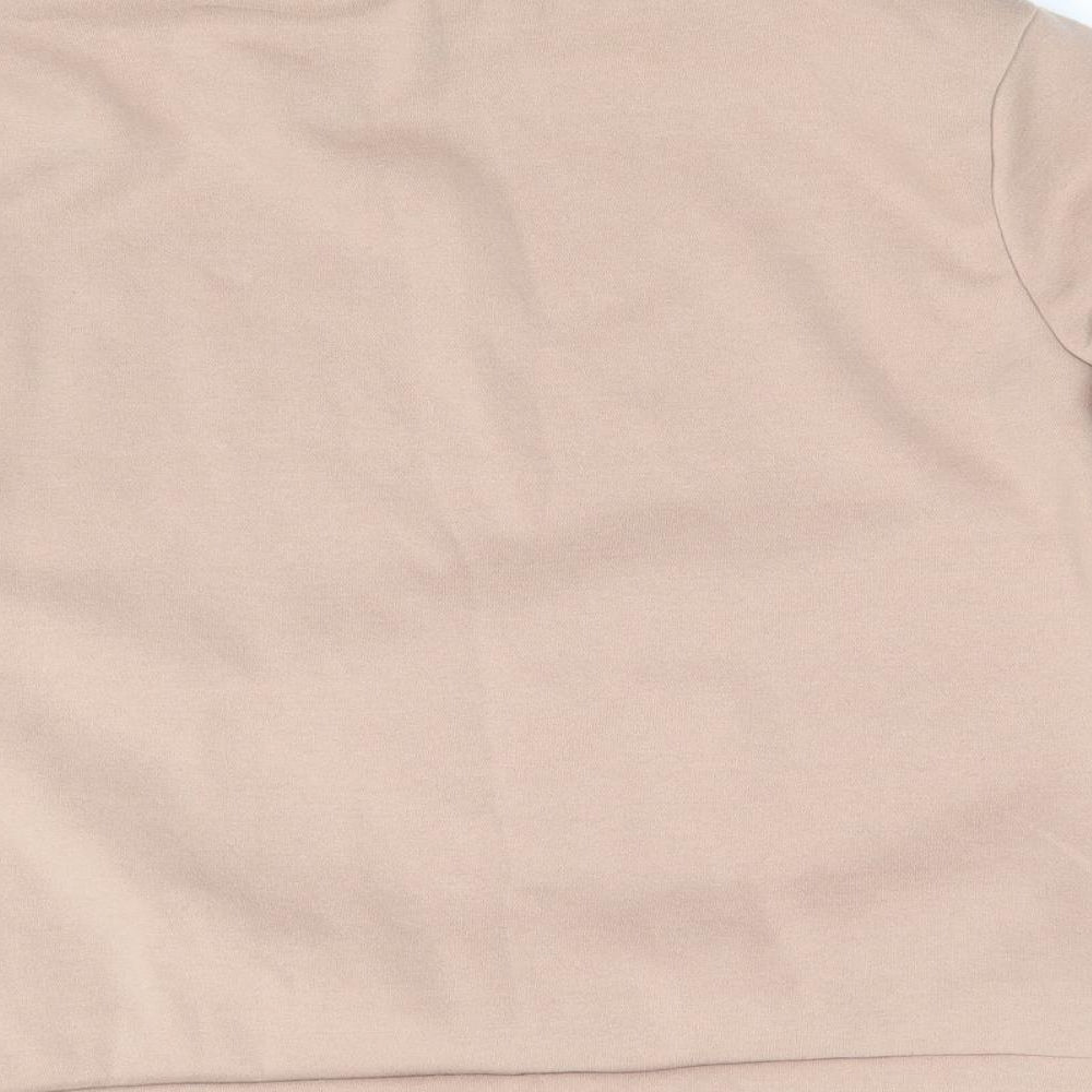 Peacocks Womens Beige  Polyester Pullover Sweatshirt Size M