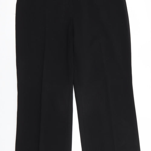 Marks and Spencer Womens Black  Polyester Trousers  Size 12 L27 in Regular