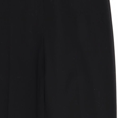 Marks and Spencer Womens Black  Polyester Trousers  Size 12 L27 in Regular