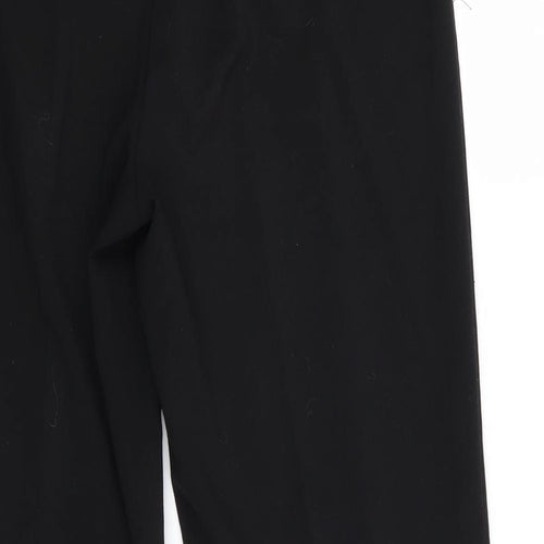Marks and Spencer Womens Black  Polyester Trousers  Size 12 L27 in Regular