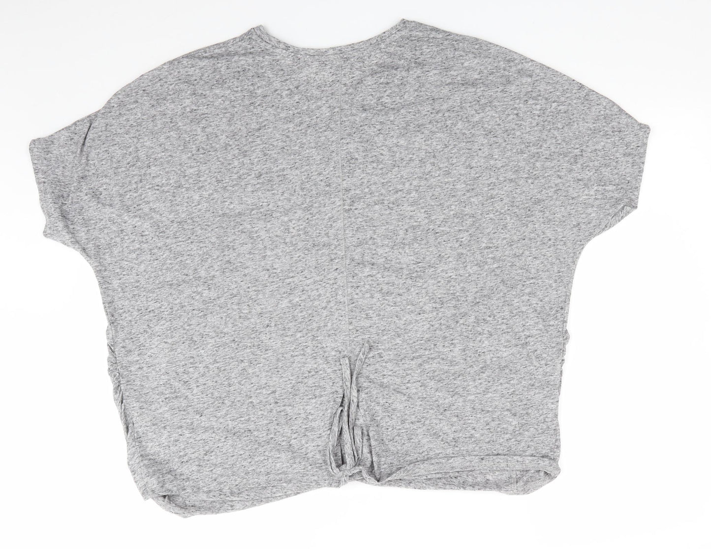 New Look Maternity Womens Grey  Polyester Basic T-Shirt Size M Round Neck - Grey mix Sundays are for Sweatpants