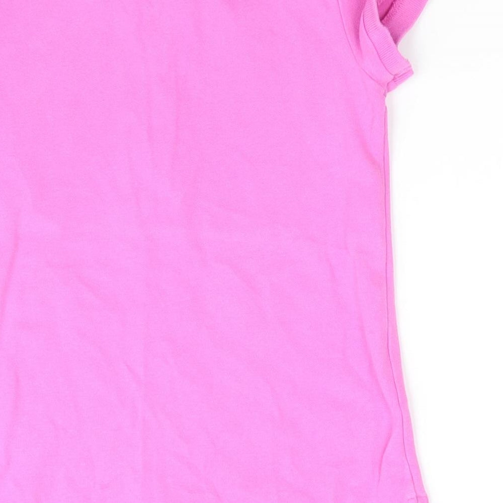 Polo Ralph Lauren Girls Pink  Cotton Basic Polo Size 8-9 Years Collared