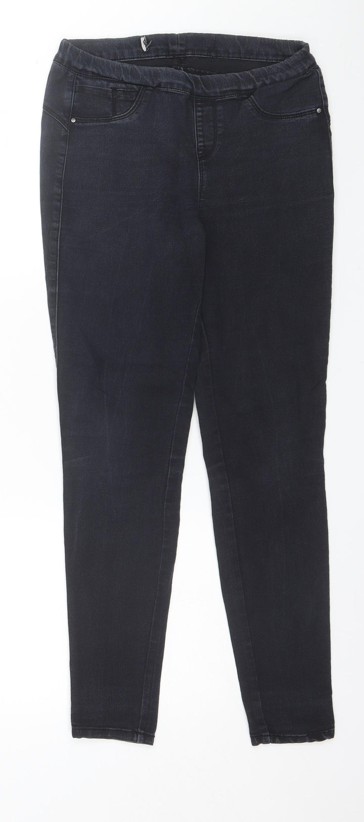 Denim Co Womens Black  Cotton Jegging Jeans Size 8 L26 in Regular