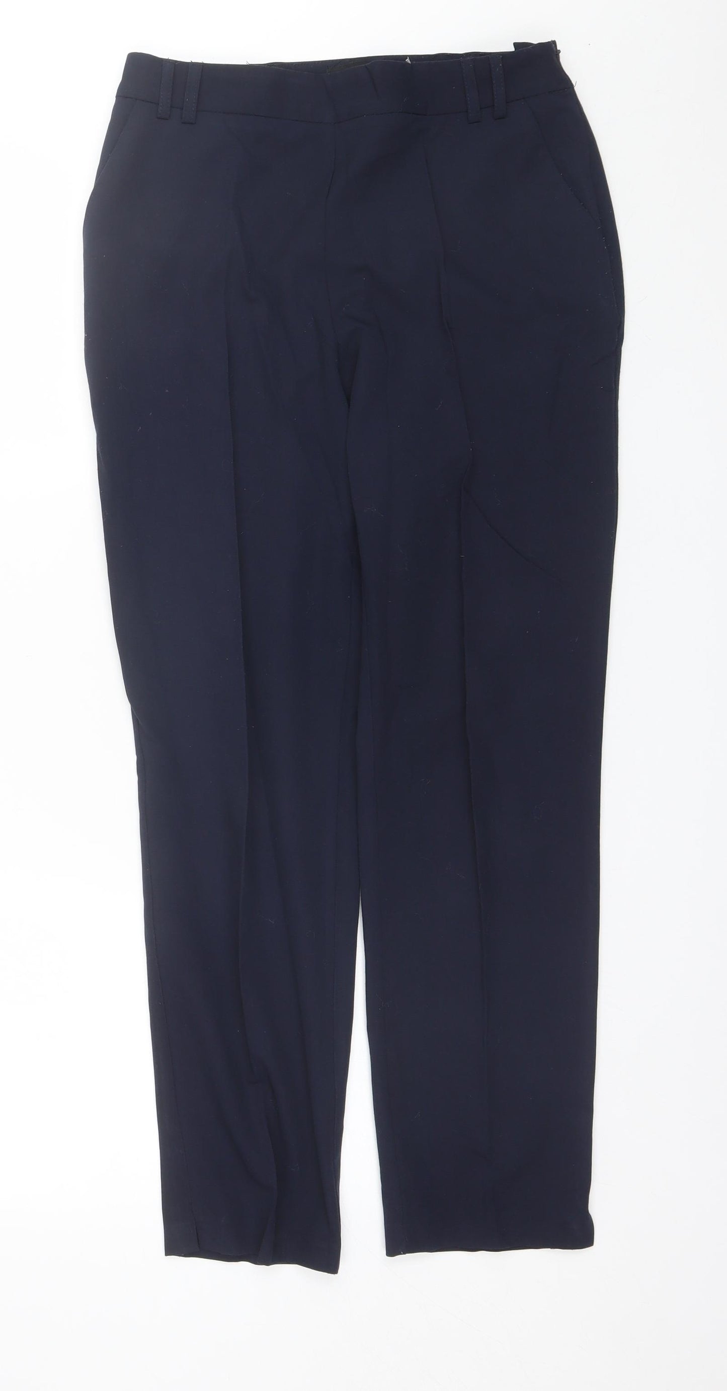 Dorothy Perkins Womens Blue  Polyester Dress Pants Trousers Size 8 L27 in Regular