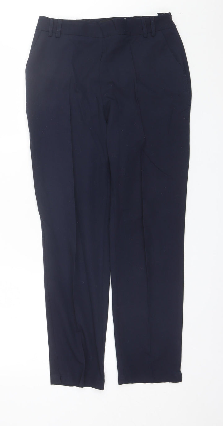Dorothy Perkins Womens Blue  Polyester Dress Pants Trousers Size 8 L27 in Regular