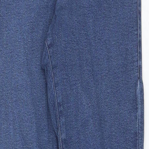 Topshop Womens Blue  Cotton Skinny Jeans Size 25 in L27 in Regular