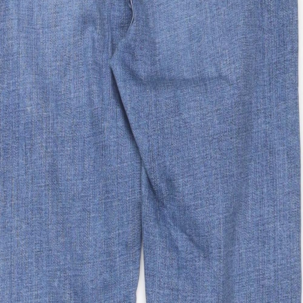 NEXT Womens Blue  Cotton Straight Jeans Size 14 L29 in Regular