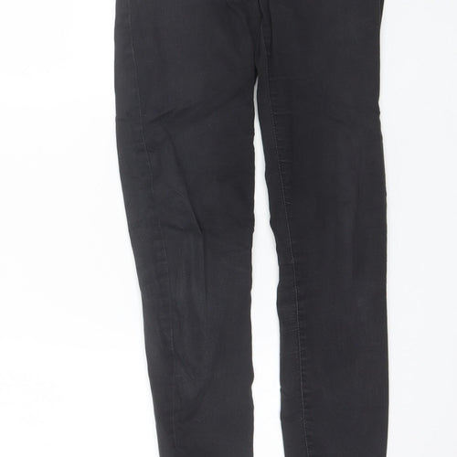 Berska Womens Black  Cotton Jegging Jeans Size 8 L28 in Regular