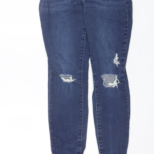 Just Fabulous Womens Blue  Cotton Skinny Jeans Size 27 in L27 in Regular