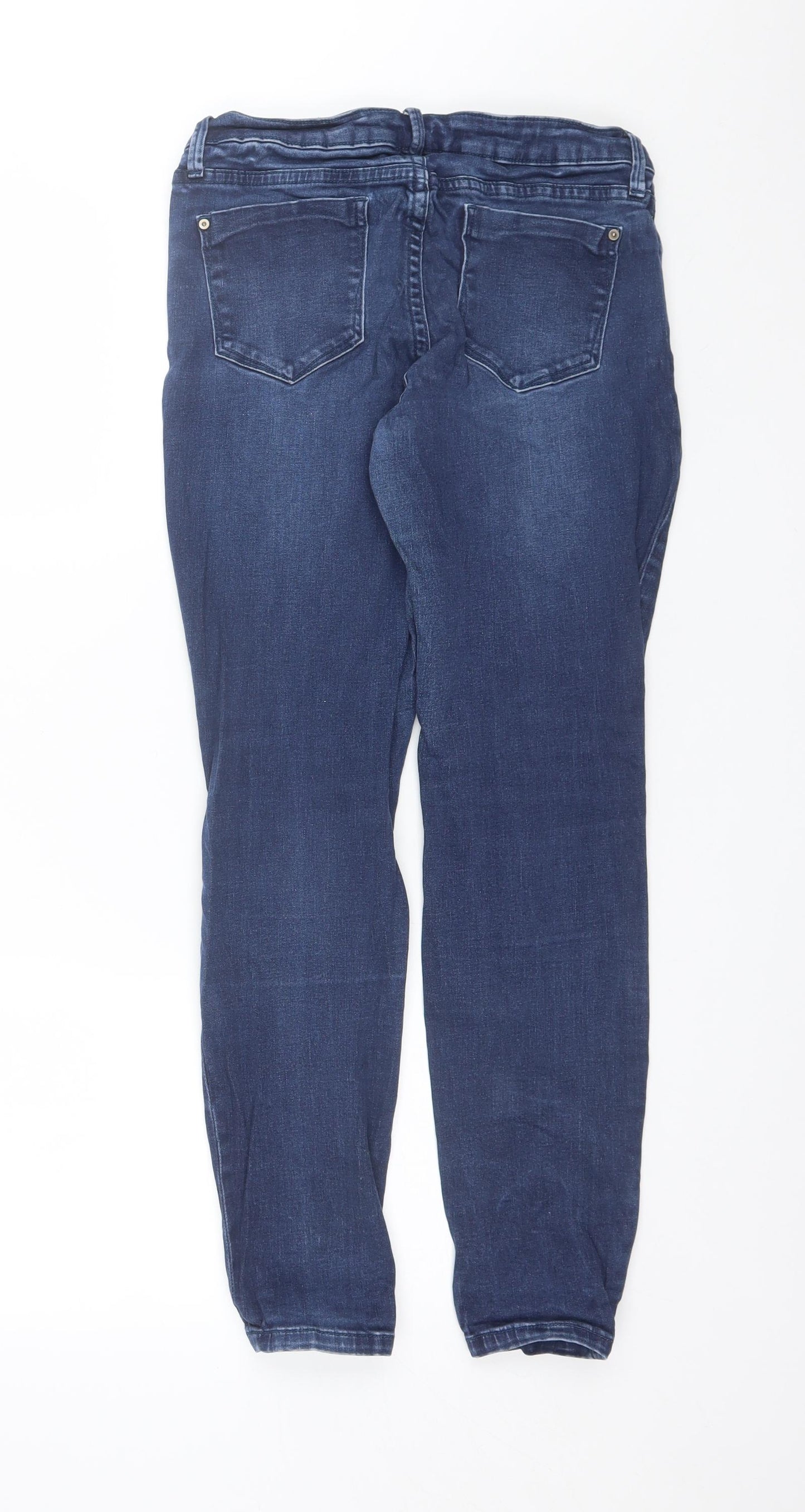 Just Fabulous Womens Blue  Cotton Skinny Jeans Size 27 in L27 in Regular