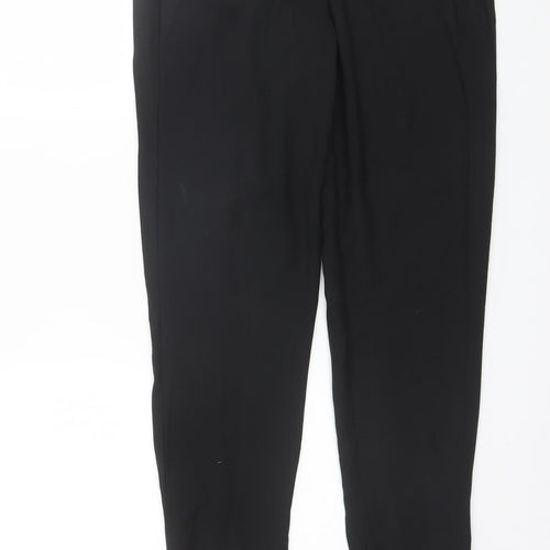 John Lewis Womens Black  Polyester Dress Pants Trousers Size 12 L25 in Regular