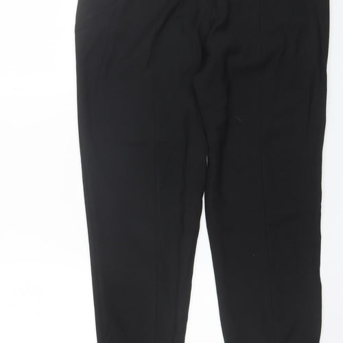 John Lewis Womens Black  Polyester Dress Pants Trousers Size 12 L25 in Regular