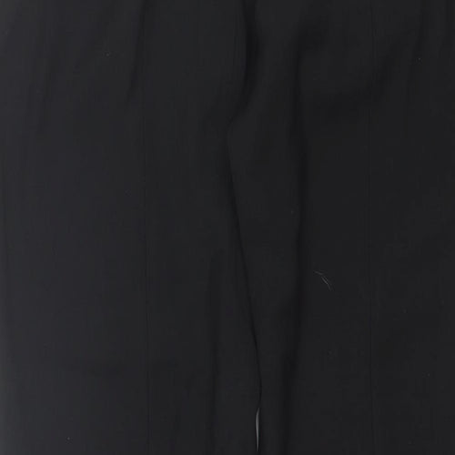 John Lewis Womens Black  Polyester Dress Pants Trousers Size 12 L25 in Regular
