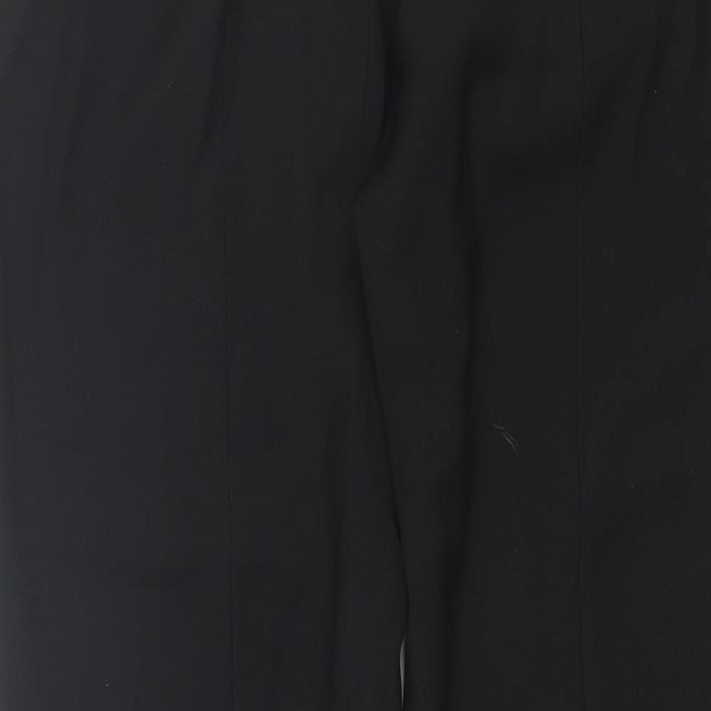John Lewis Womens Black  Polyester Dress Pants Trousers Size 12 L25 in Regular