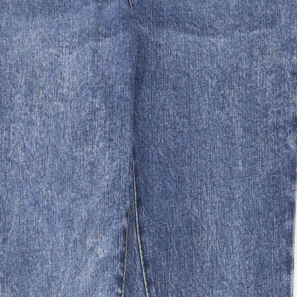 George Womens Blue  Cotton Skinny Jeans Size 14 L29 in Regular