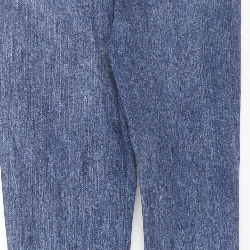 George Womens Blue  Cotton Skinny Jeans Size 14 L29 in Regular