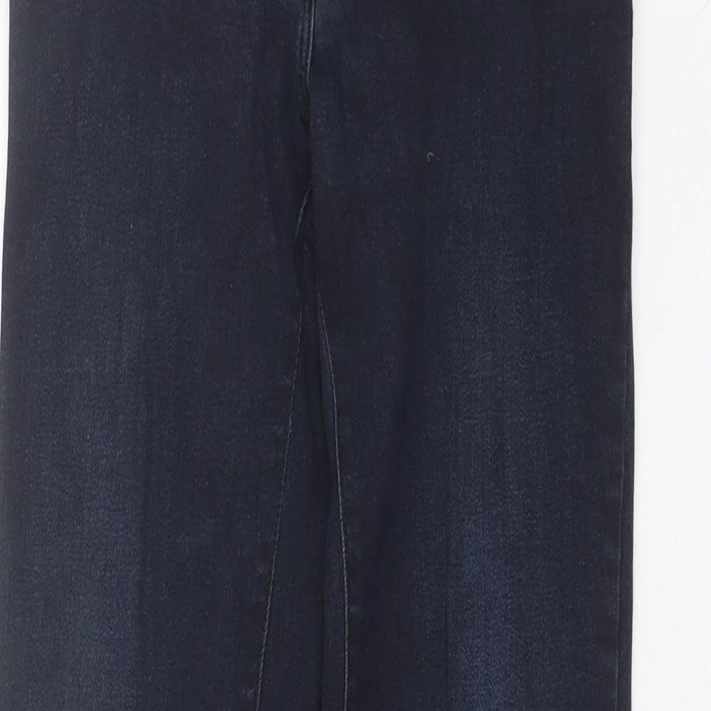 NEXT Womens Blue  Cotton Bootcut Jeans Size 8 L31 in Regular