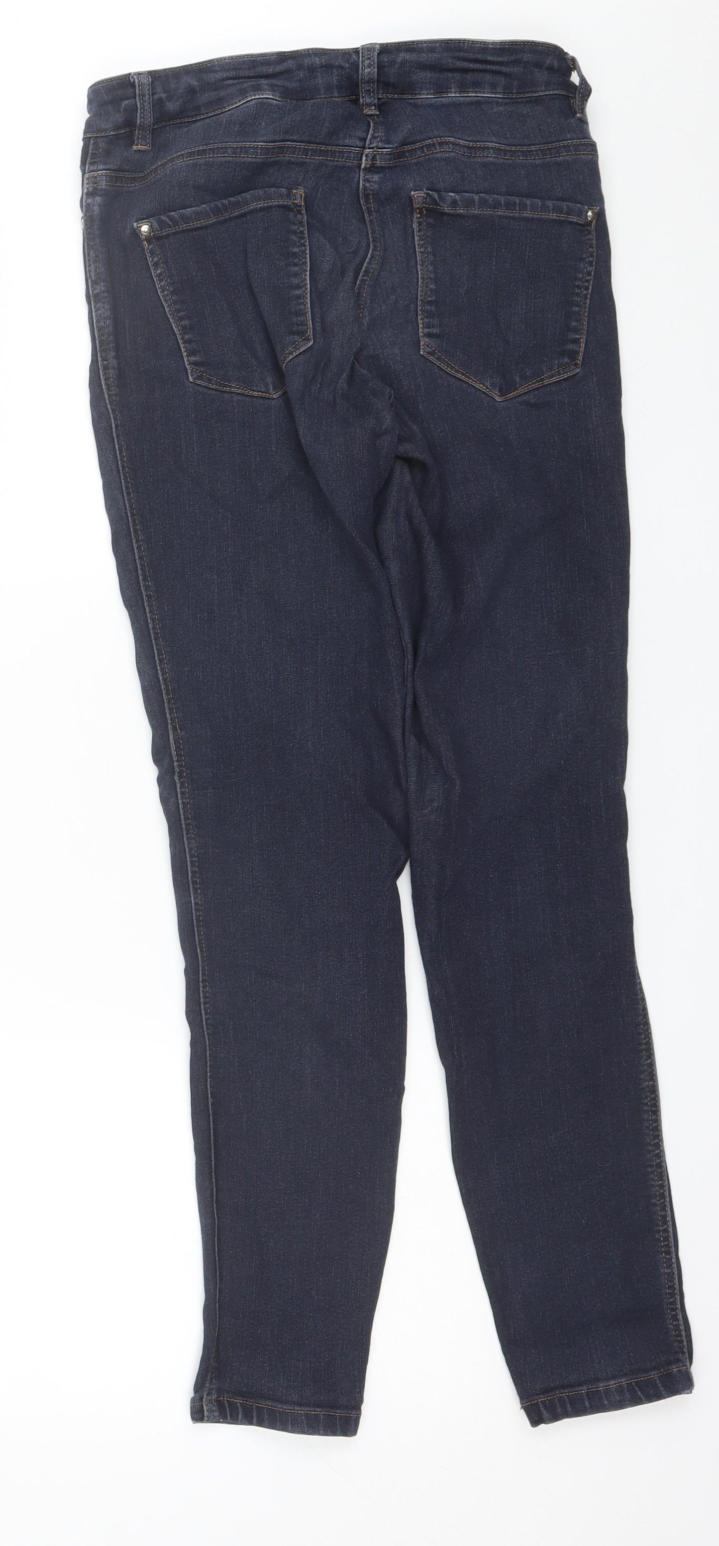 TU Womens Blue  Viscose Skinny Jeans Size 12 L28 in Regular