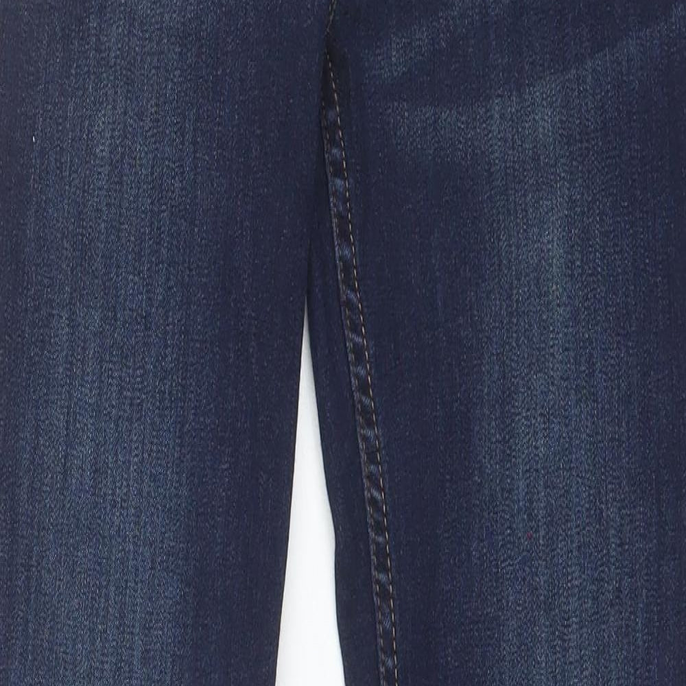 NEXT Womens Blue  Cotton Straight Jeans Size 10 L27 in Regular