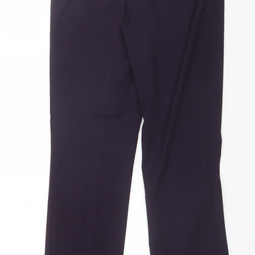 Monsoon Womens Purple  Polyester Dress Pants Trousers Size 12 L27 in Regular