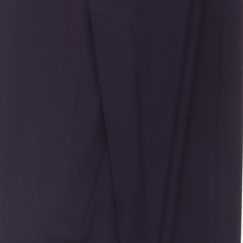 Monsoon Womens Purple  Polyester Dress Pants Trousers Size 12 L27 in Regular