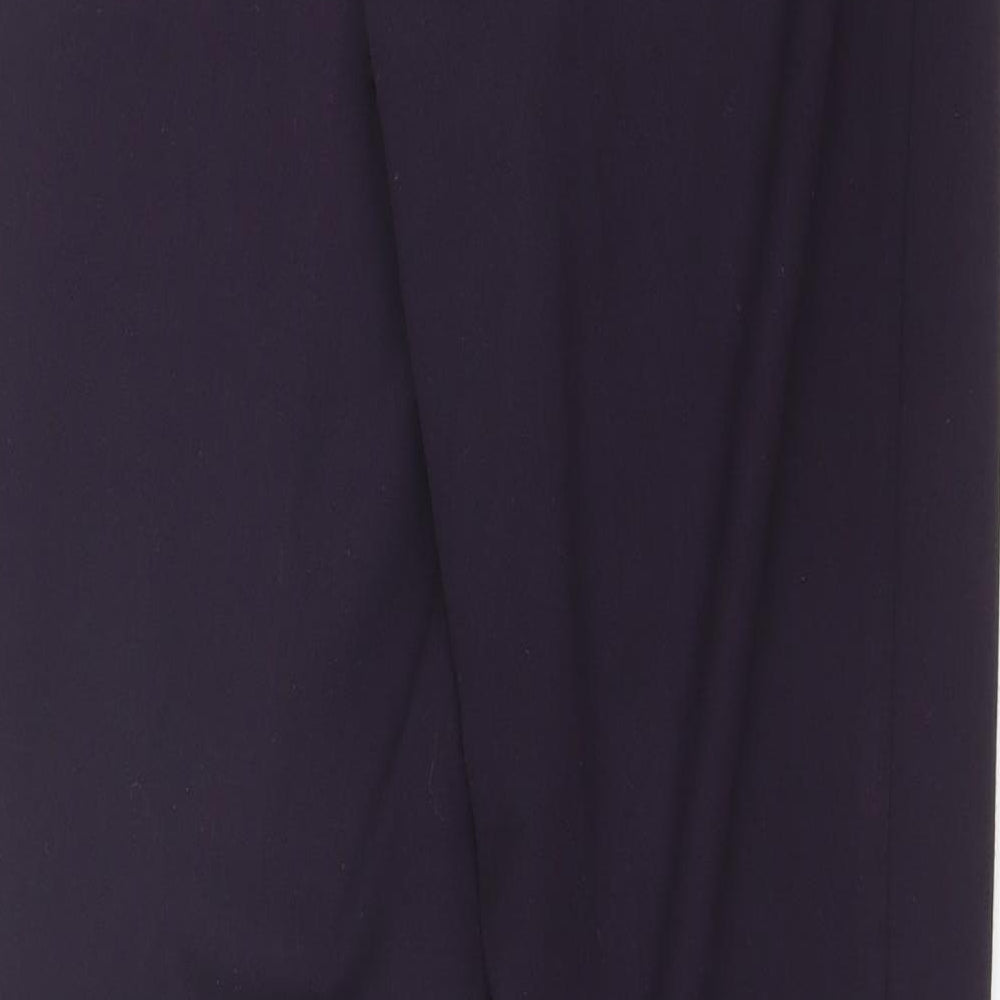 Monsoon Womens Purple  Polyester Dress Pants Trousers Size 12 L27 in Regular
