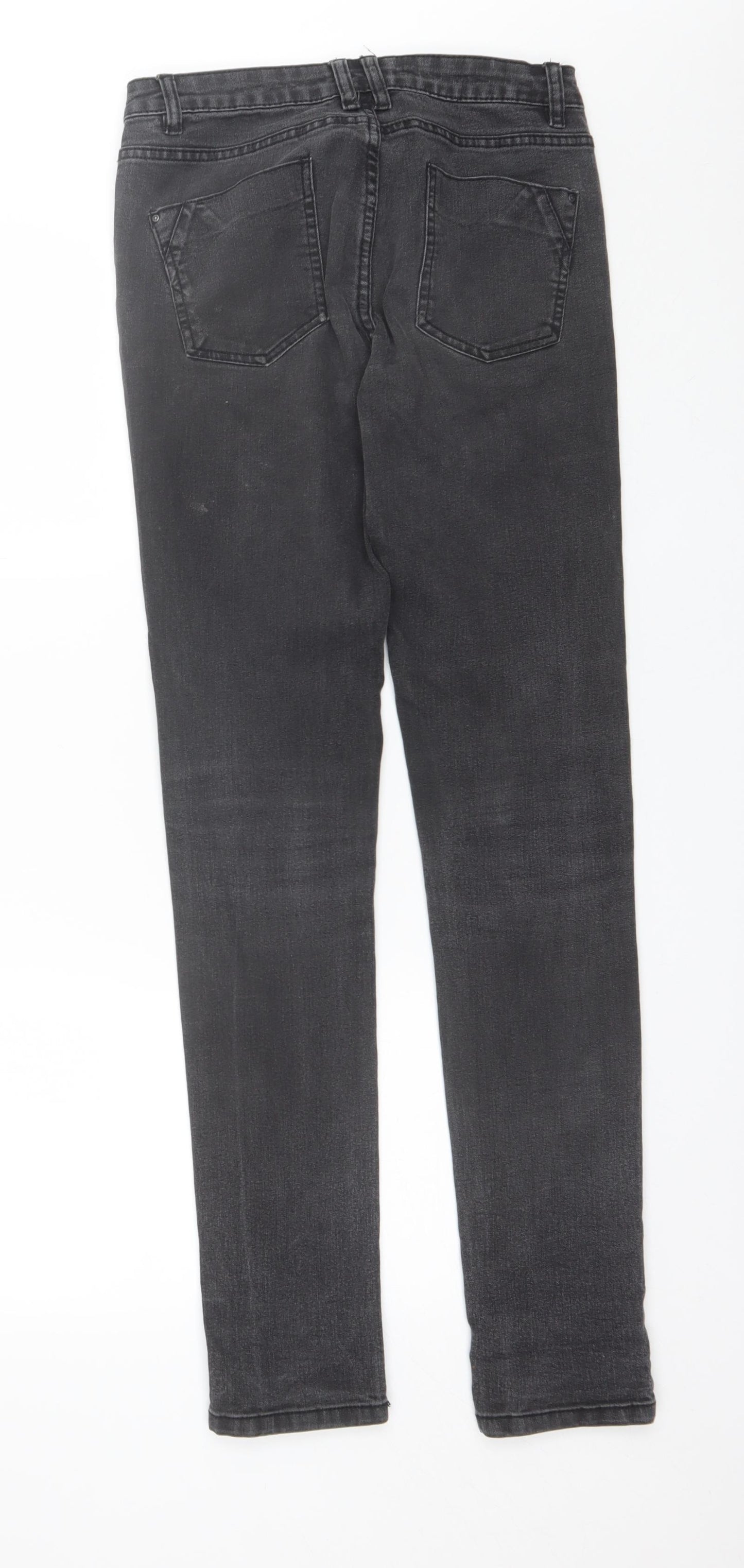 Denim Co Womens Black  Cotton Skinny Jeans Size 8 L31 in Regular