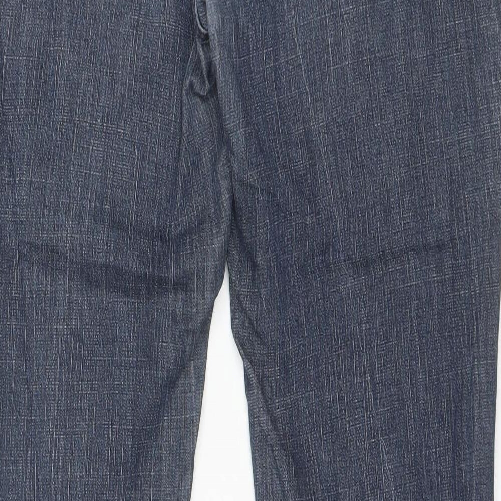 Marks and Spencer Womens Blue  Cotton Bootcut Jeans Size 14 L25 in Regular  - Short length
