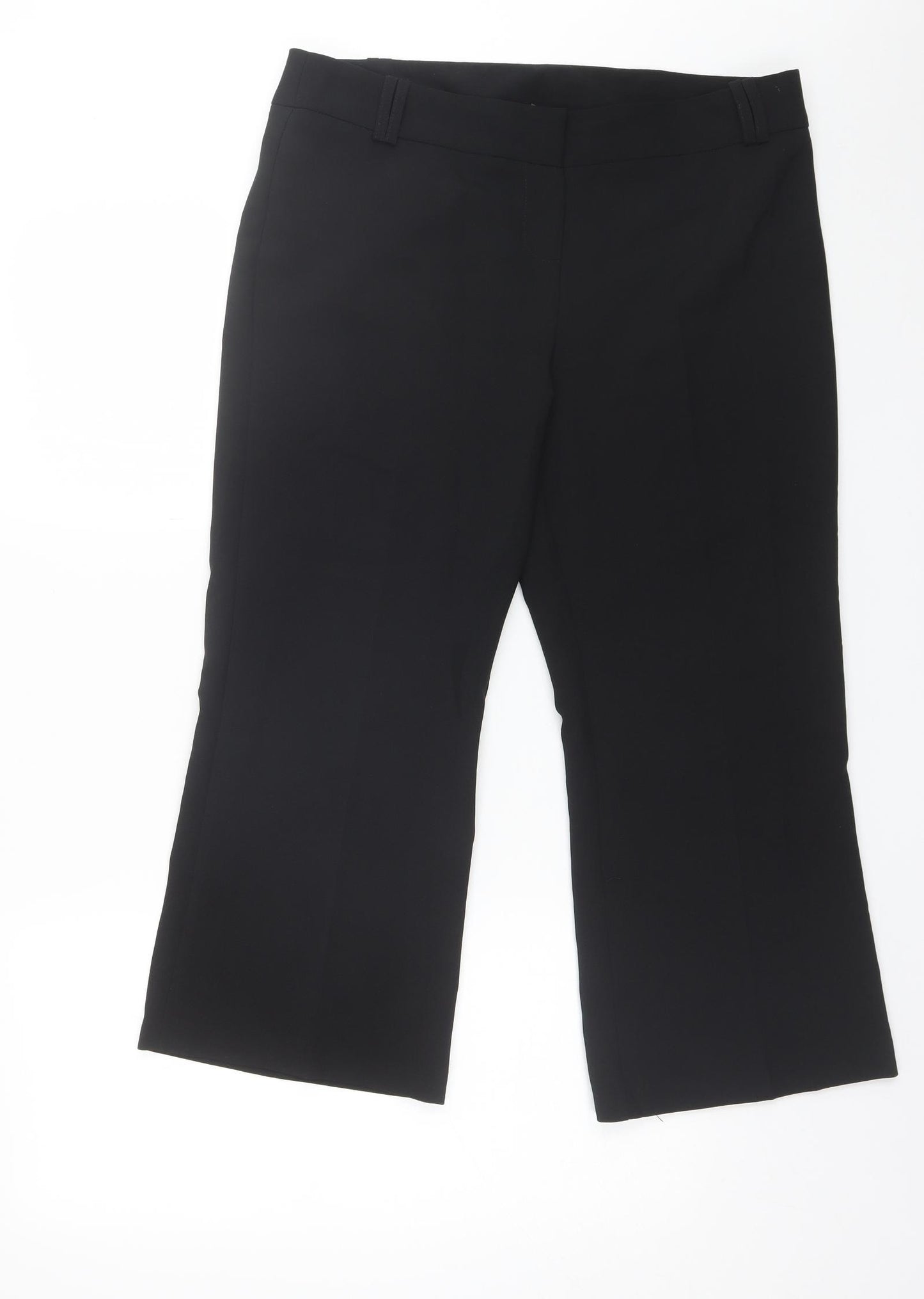MK One Womens Black  Polyester Dress Pants Trousers Size 34 in L22 in Regular