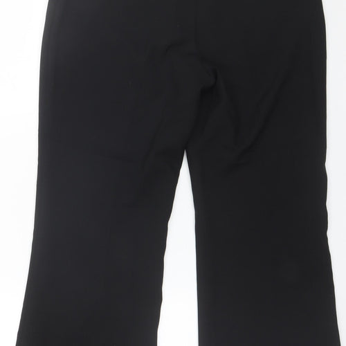 MK One Womens Black  Polyester Dress Pants Trousers Size 34 in L22 in Regular