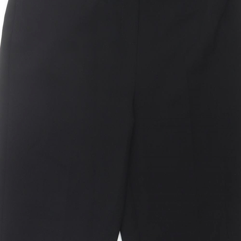 MK One Womens Black  Polyester Dress Pants Trousers Size 34 in L22 in Regular