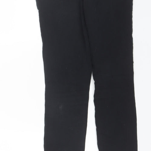 NEXT Womens Black  Cotton Skinny Jeans Size 10 L26 in Regular