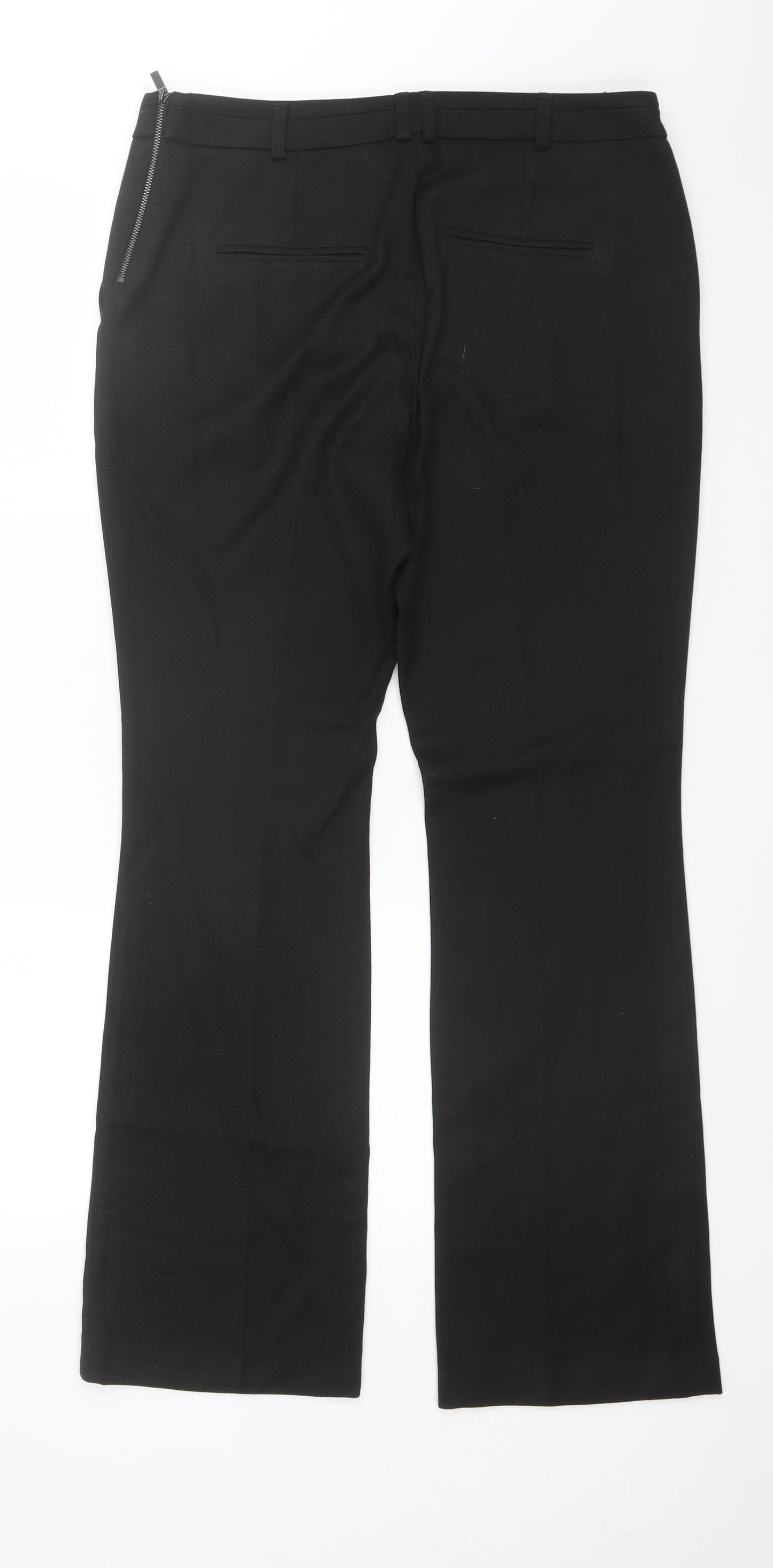 NEXT Womens Black  Polyester Dress Pants Trousers Size 12 L30 in Regular