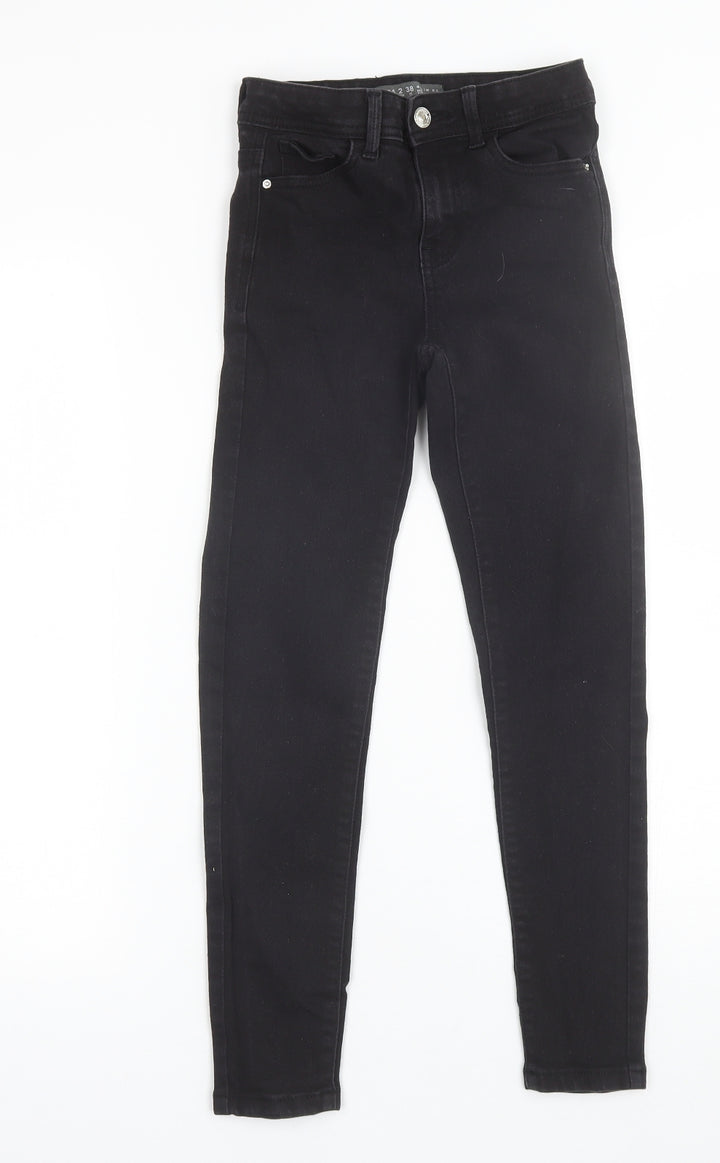 Denim Co Womens Black Cotton Skinny Jeans Size 6 L24 in Regular