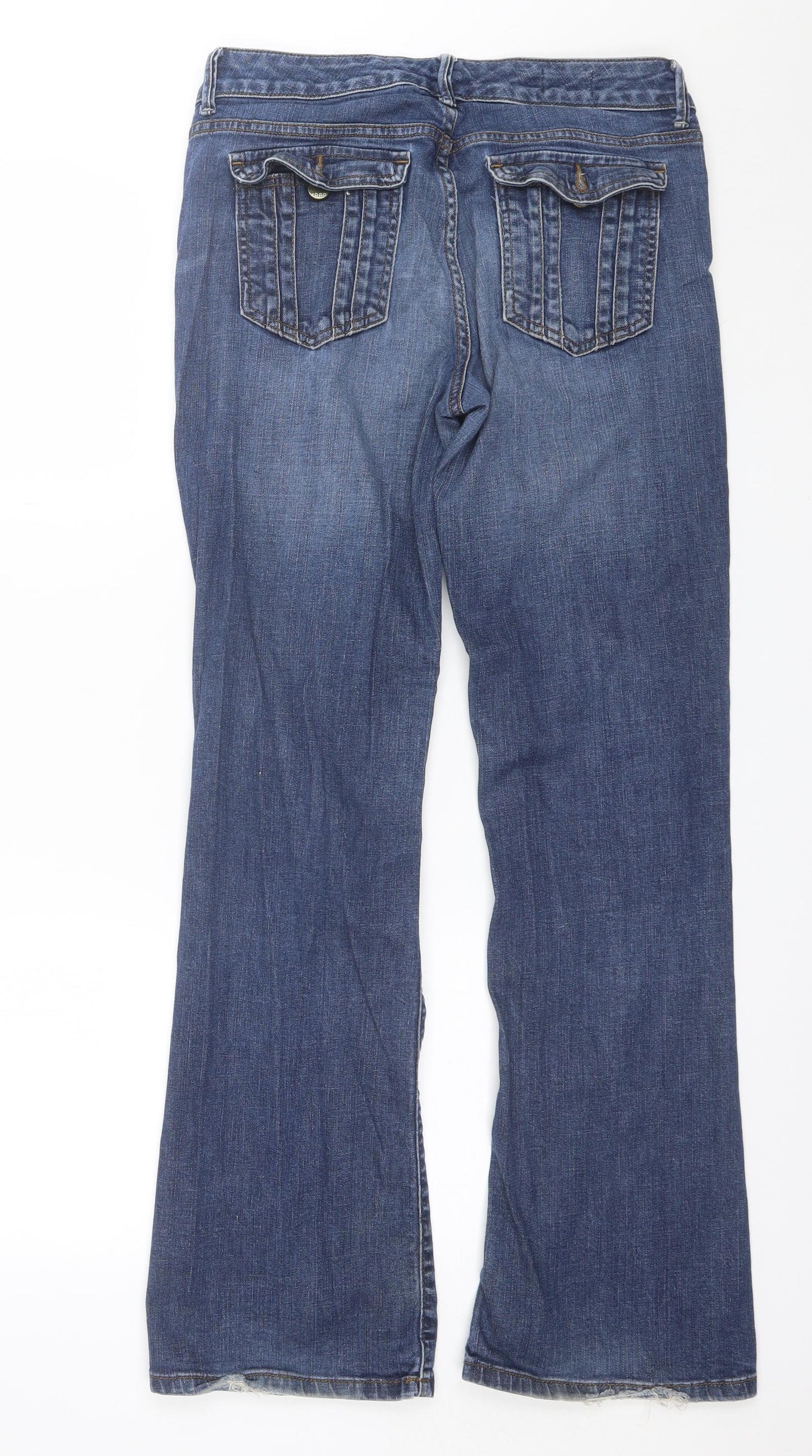 Gap Womens Blue  Cotton Bootcut Jeans Size 30 in L30 in Regular