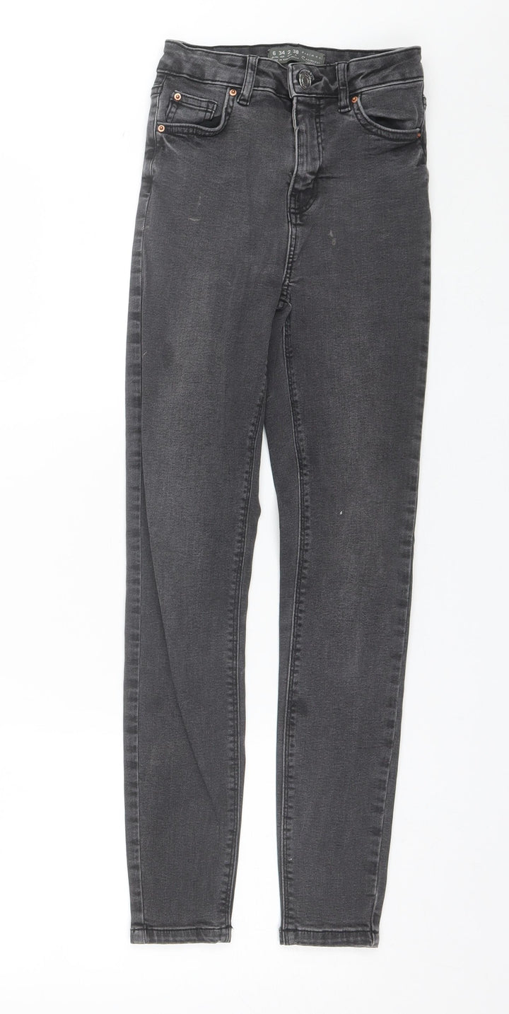 Denim Co Womens Black  Cotton Skinny Jeans Size 6 L26 in Regular