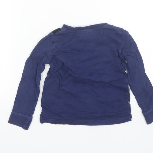 Tesco Boys Blue  Cotton Basic T-Shirt Size 2-3 Years Round Neck  - Superman