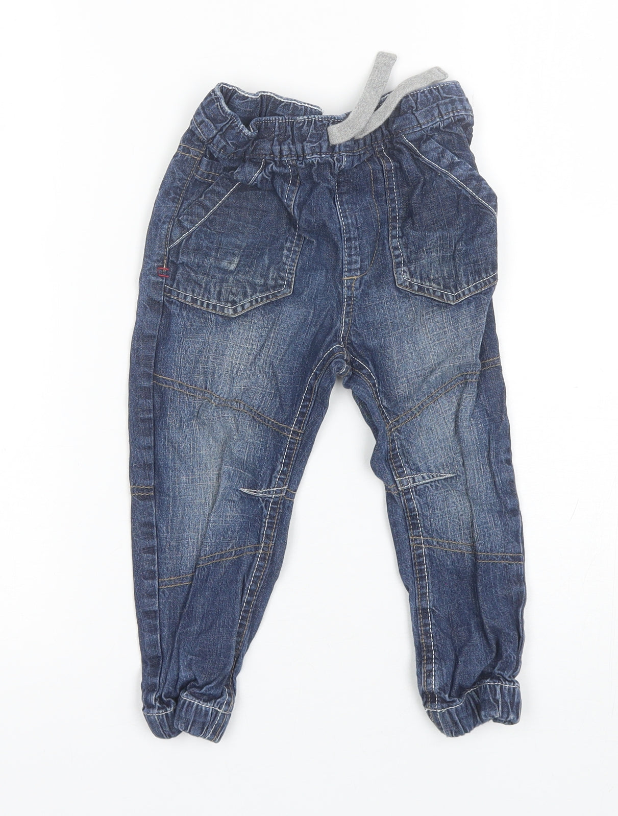 George Boys Blue  Cotton Jegging Jeans Size 2-3 Years  Regular