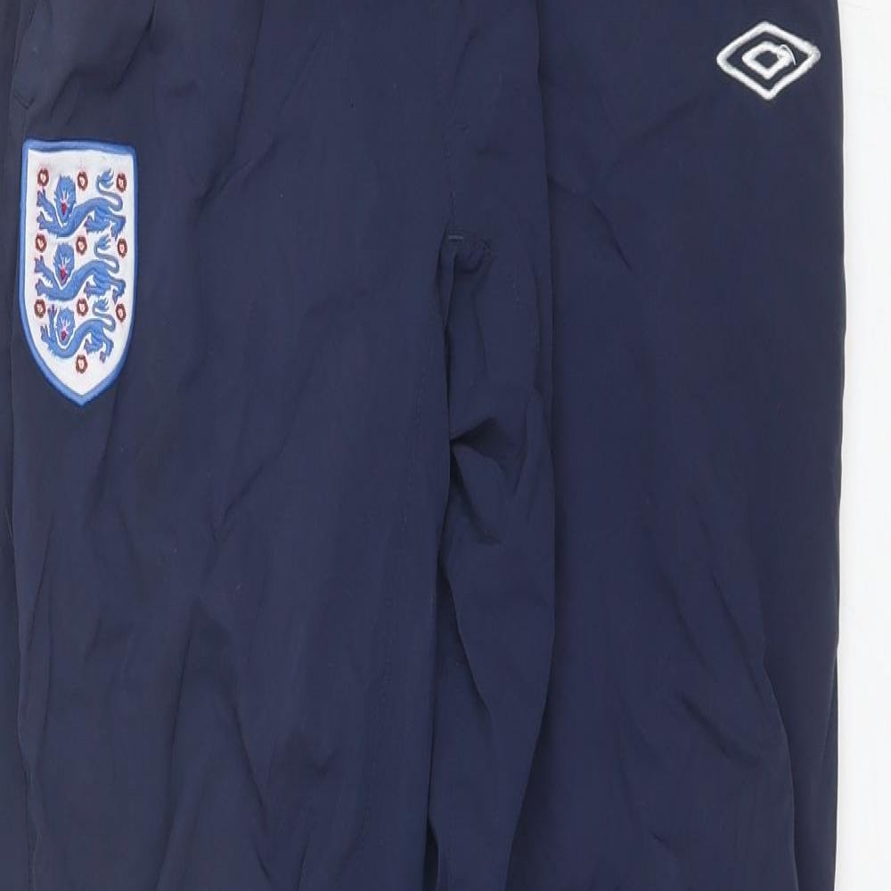 Umbro Mens Blue  Polyester Sweatpants Trousers Size M L30 in Regular