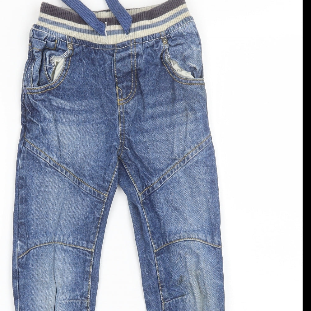 Nutmeg Boys Blue  Cotton Jegging Jeans Size 5-6 Years  Regular