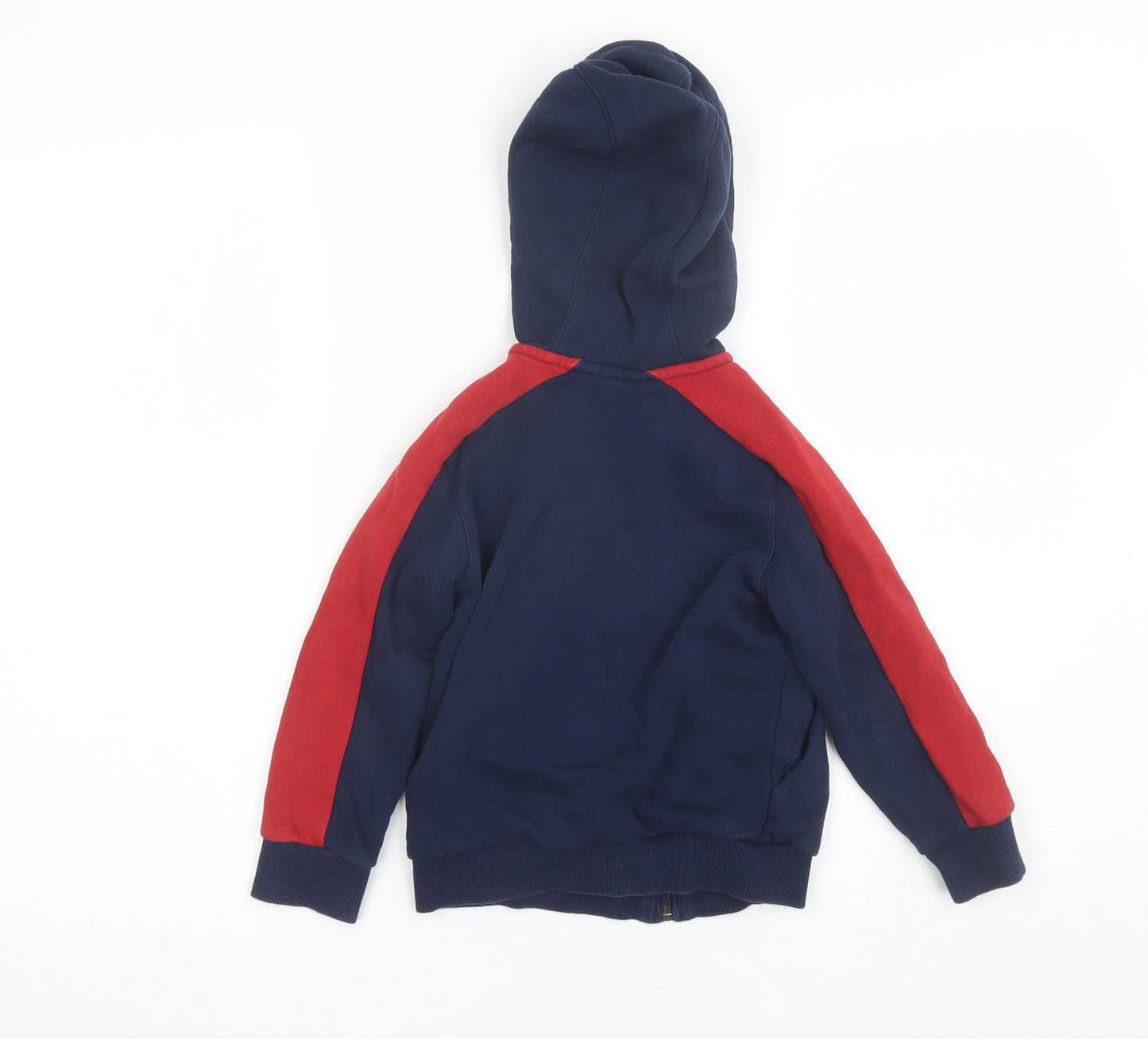 adidas Boys Blue  Cotton Full Zip Hoodie Size 4-5 Years